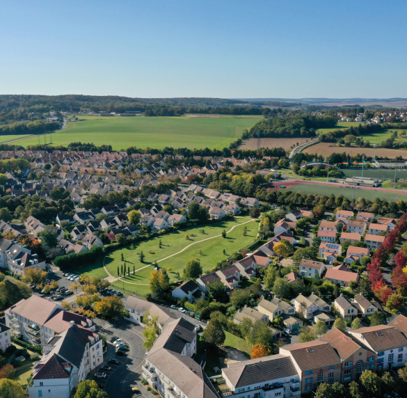 Vauréal vu du Ciel