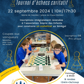 Affiche tournoi échec