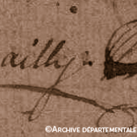Signature de Bailly
