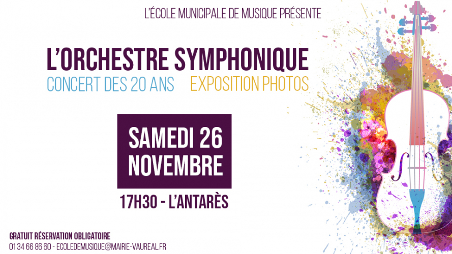 20 ANS CONCERT ORCHESTRE SYMPHONIQUE