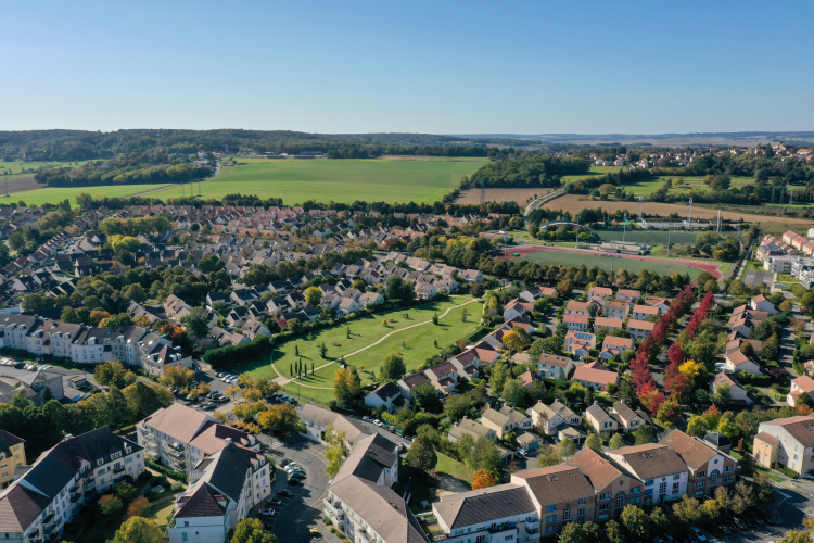 Vauréal vu du Ciel