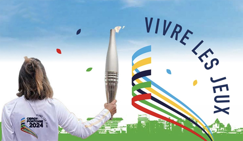 Passage de la flamme olympique 2024