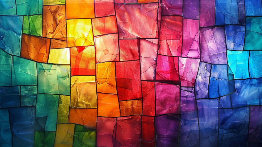 vitraux en papier
