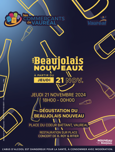 Affiche Beaujolais nouveau 2024
