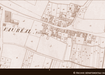 Cadastre du cimetière en 1813